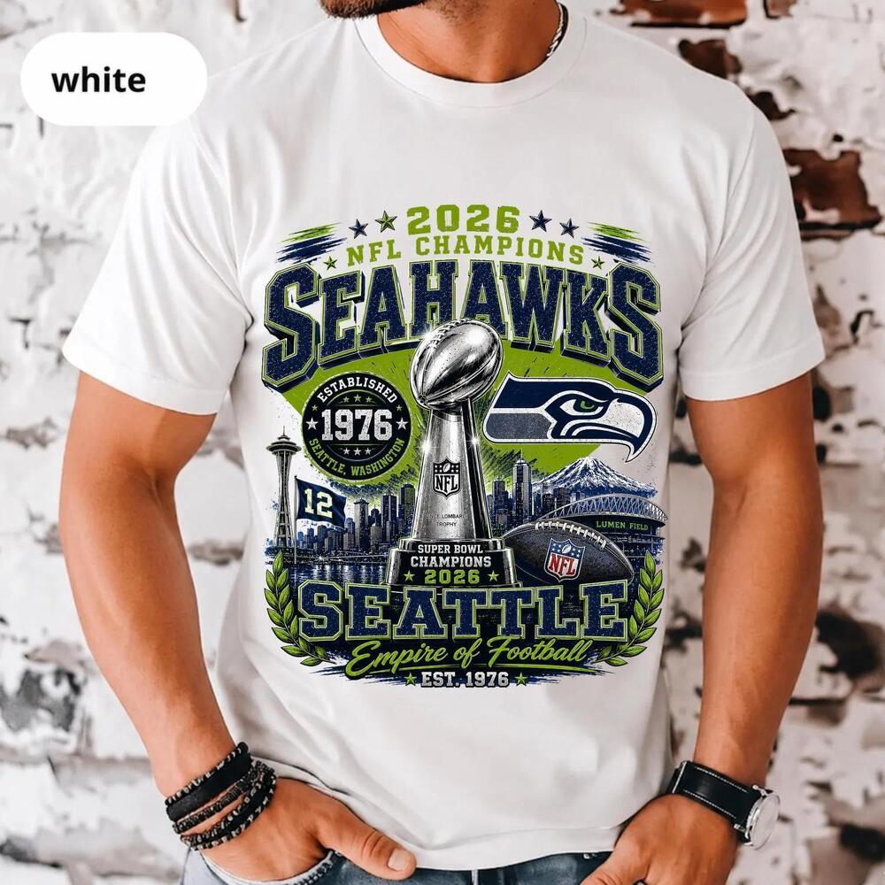 Retro Graphic Seattle Football Seahawks Game Day Oversized Fan Gift Tee